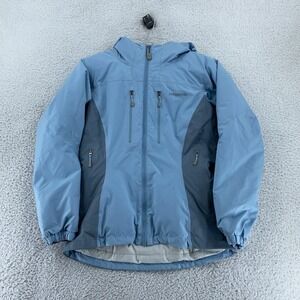 Patagonia Jacket Womens XS Blue Gray Full Zip Hooded Insulated Winter‎ Coat